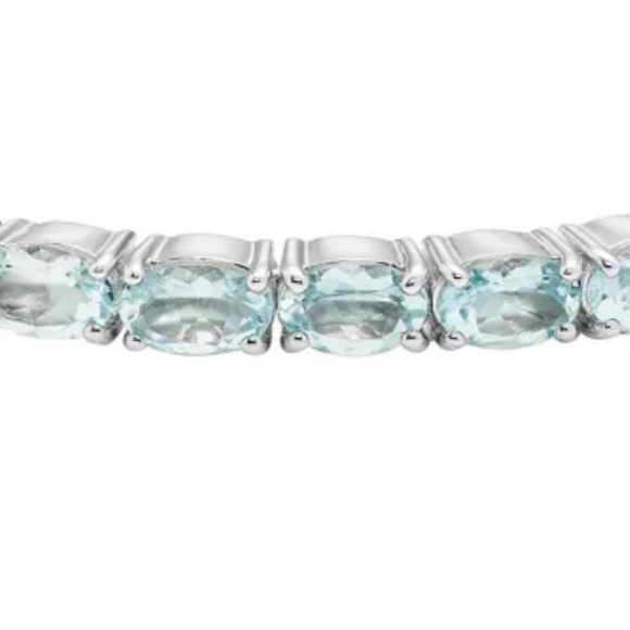 NWOT • AQUAMARINE FLEX BANGLE BRACELET - Picture 11 of 13